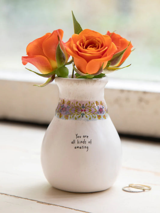 Natural Life Catalina Ceramic Bud Vase - Spread Kindness