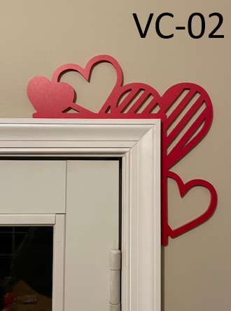 VC-02 Hearts (Solid/striped) Door Corner