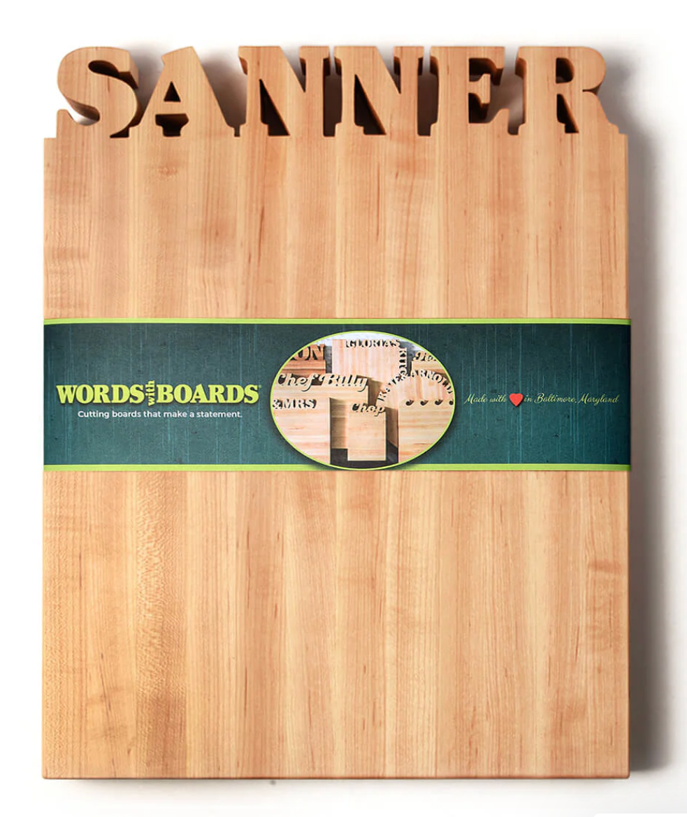 Personalized Wood Cutting Board