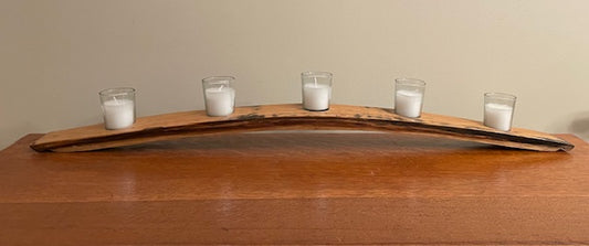 Barrel Stave Candle Holder