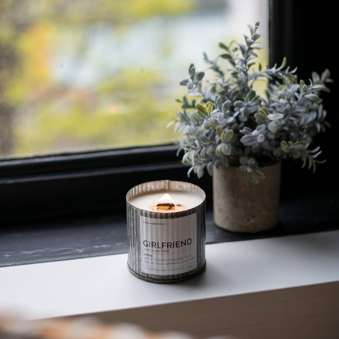 Mountainside Rustic Vintage Farmhouse Wood Wick Candle