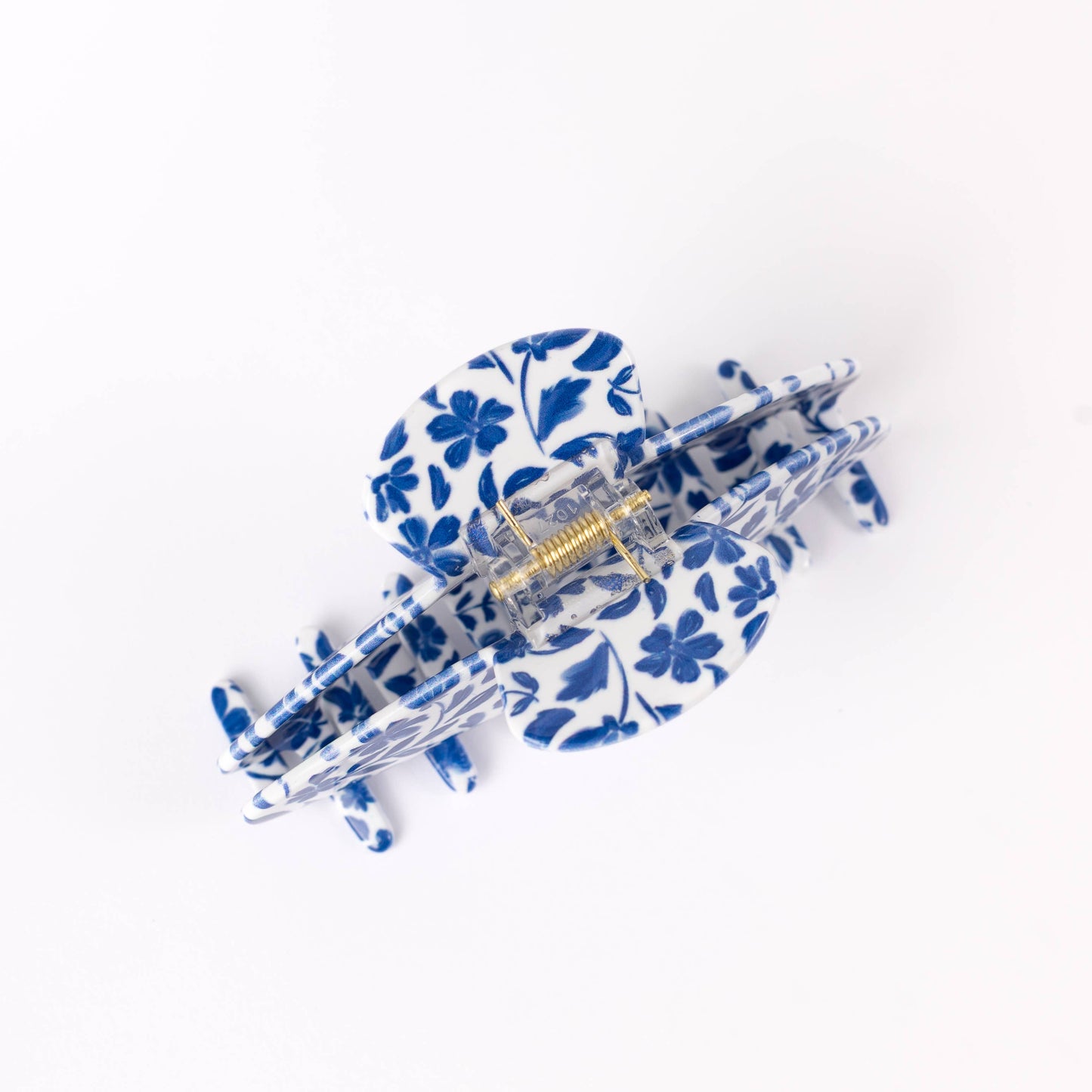 Porcelain Floral Claw Clip