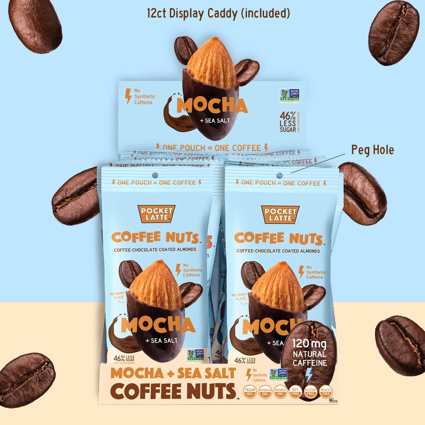 PC Mocha + Sea Salt Coffee Nuts, 1.05oz Pouches