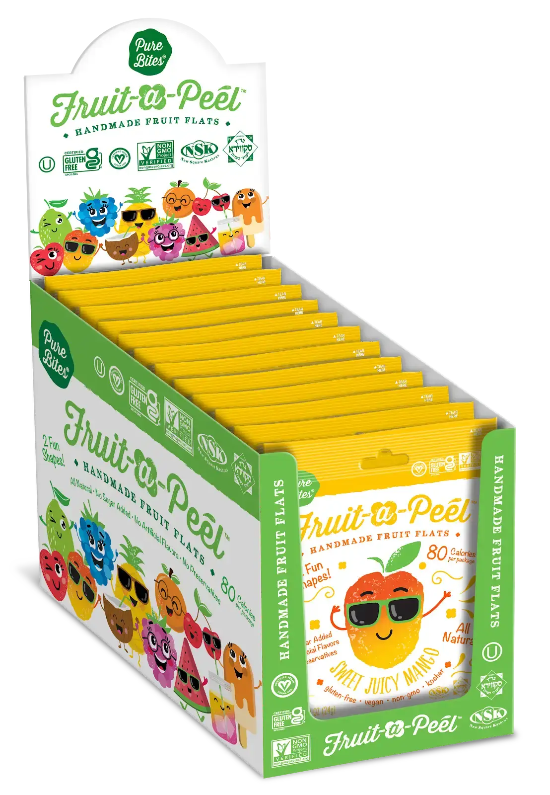 Fruit-a-Peel Sweet Juicy Mango Fruit Flats