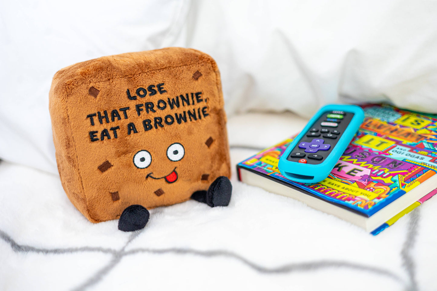 "Lose That Frownie" Plush Brownie