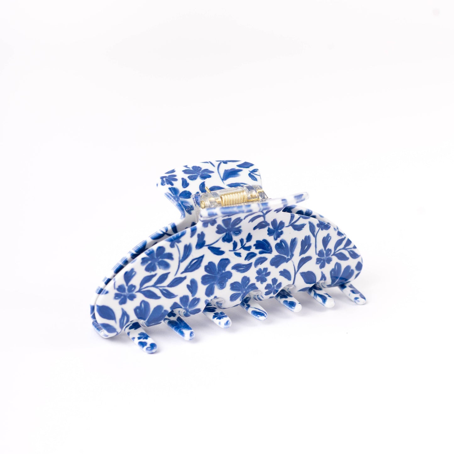 Porcelain Floral Claw Clip