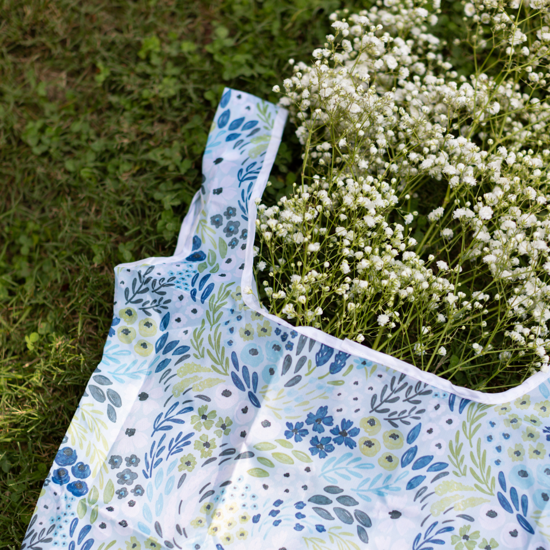 Waterfall Floral Reusable Bag