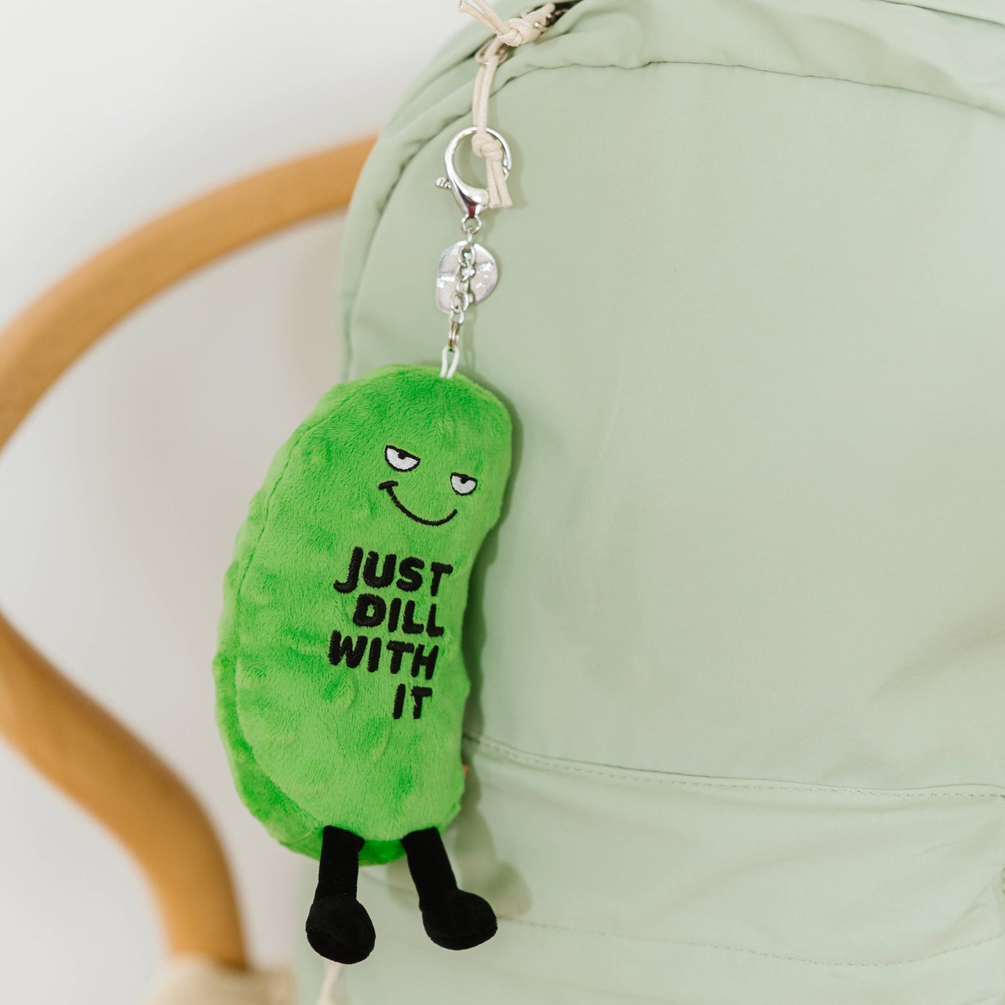 Punchkins Dill Pickle Bag Charm Plushie