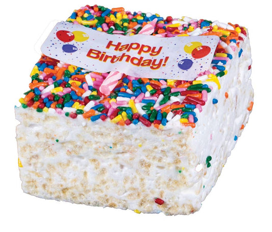 Happy Birthday Rice Krispie Treat