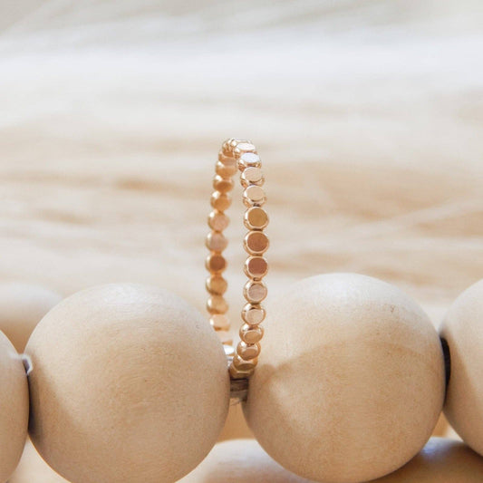 Pebble Stacking Ring | 14k Gold Fill & Sterling Silver