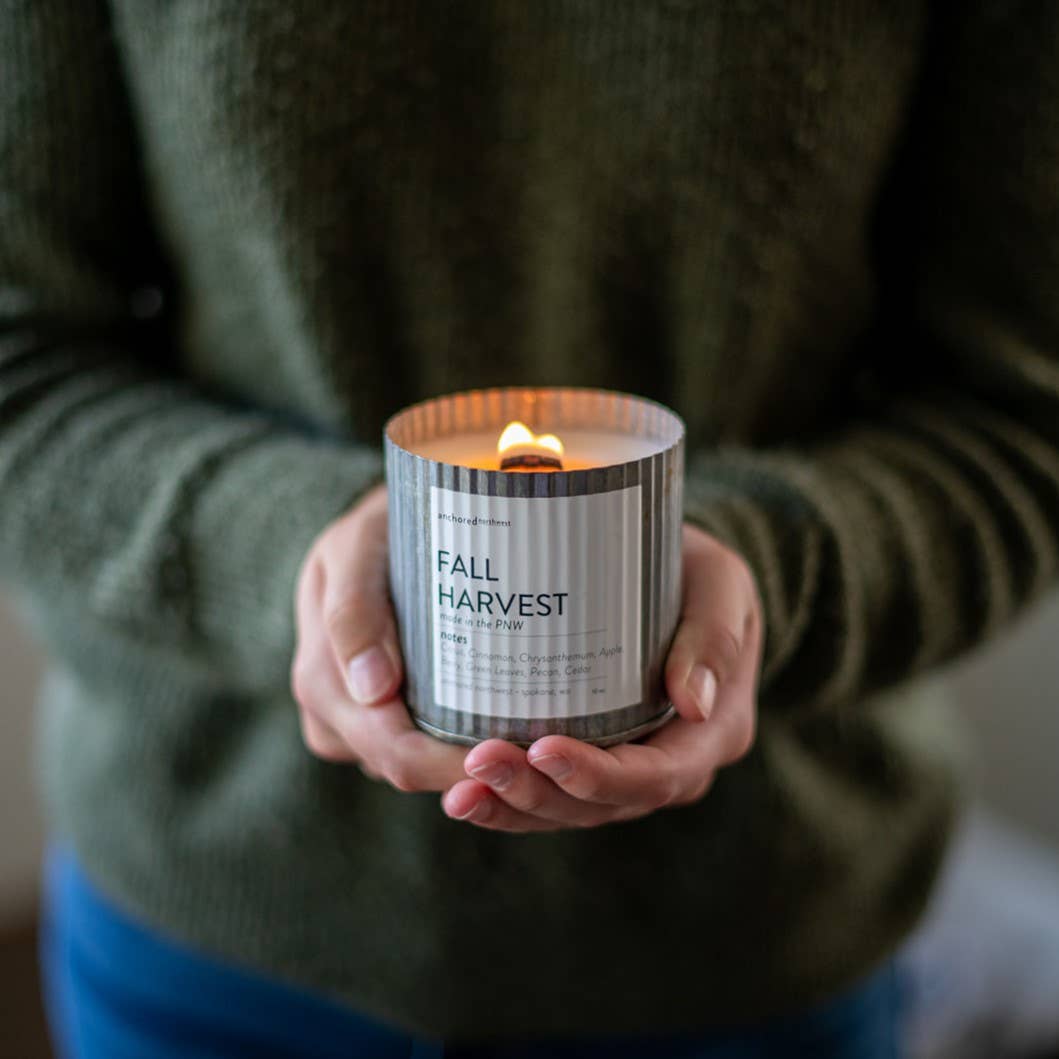 Brown Sugar + Fig Rustic Vintage Farmhouse Wood Wick Candle