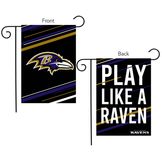 Baltimore Ravens Slogan Double-Sided NFL Garden Flag