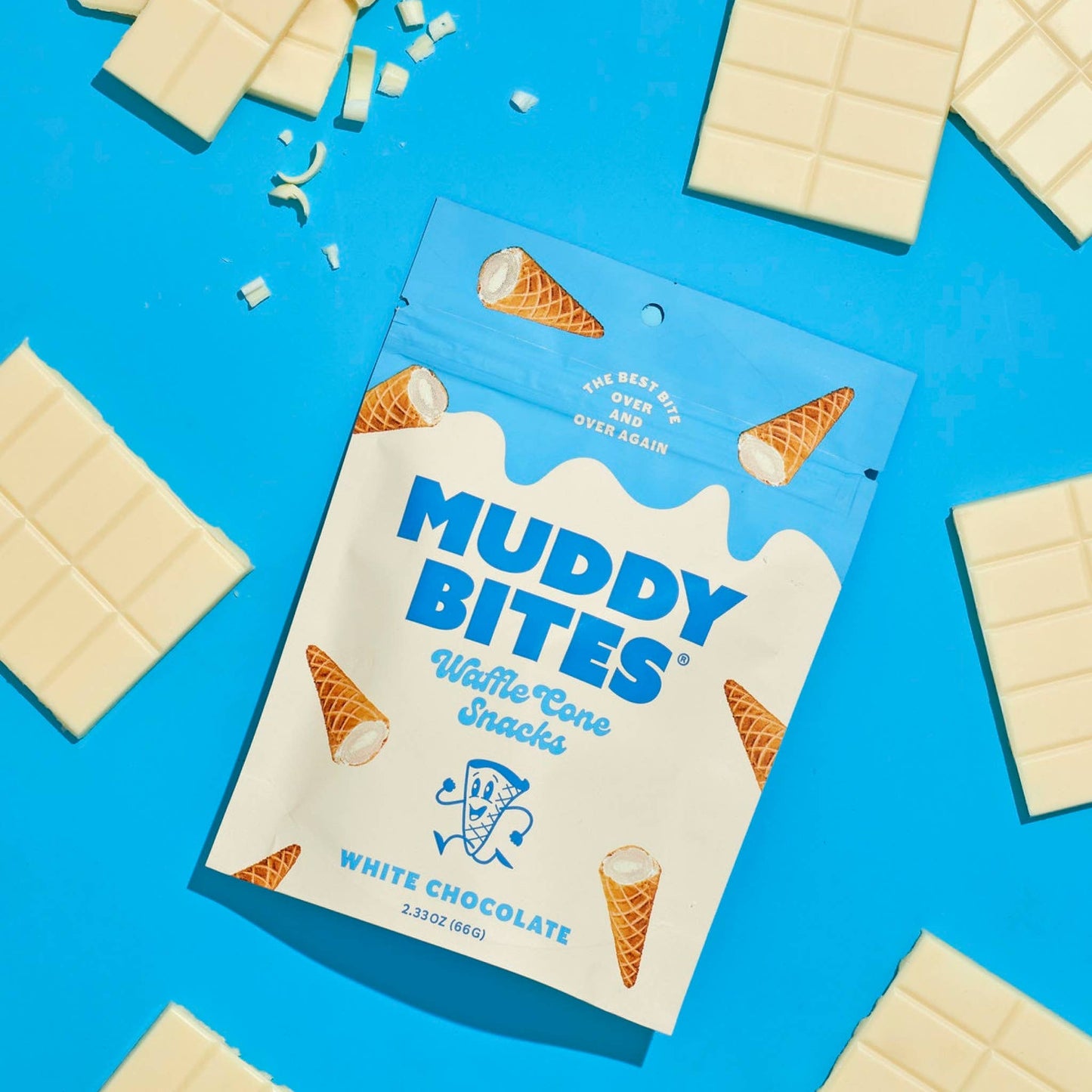 White Chocolate Waffle Cones Snacks