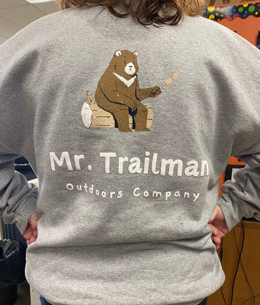 Gray Crew Neck with Bear