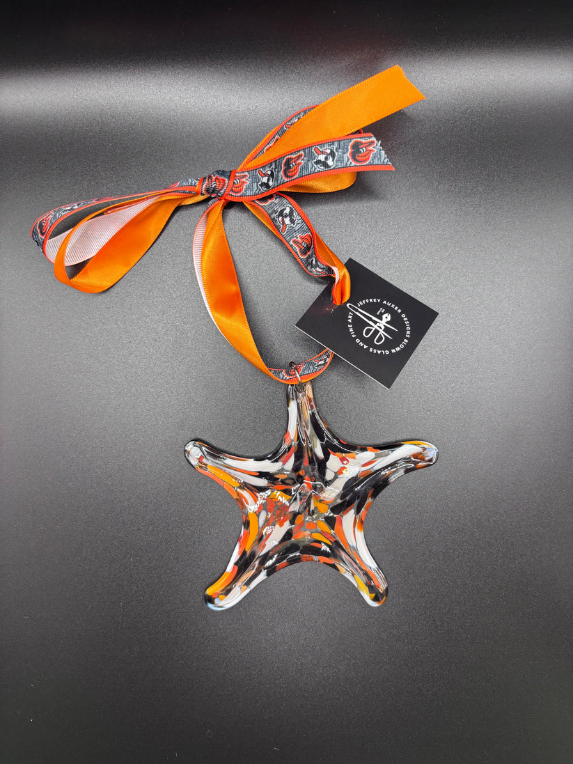 Hand blown glass ornaments and starfish