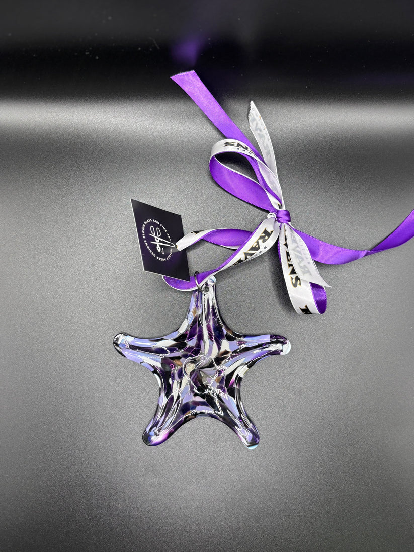 Hand blown glass ornaments and starfish