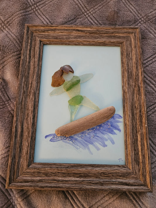 Sea Glass Surfer Girl