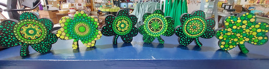 Mandala Shamrock Shelf Sitter