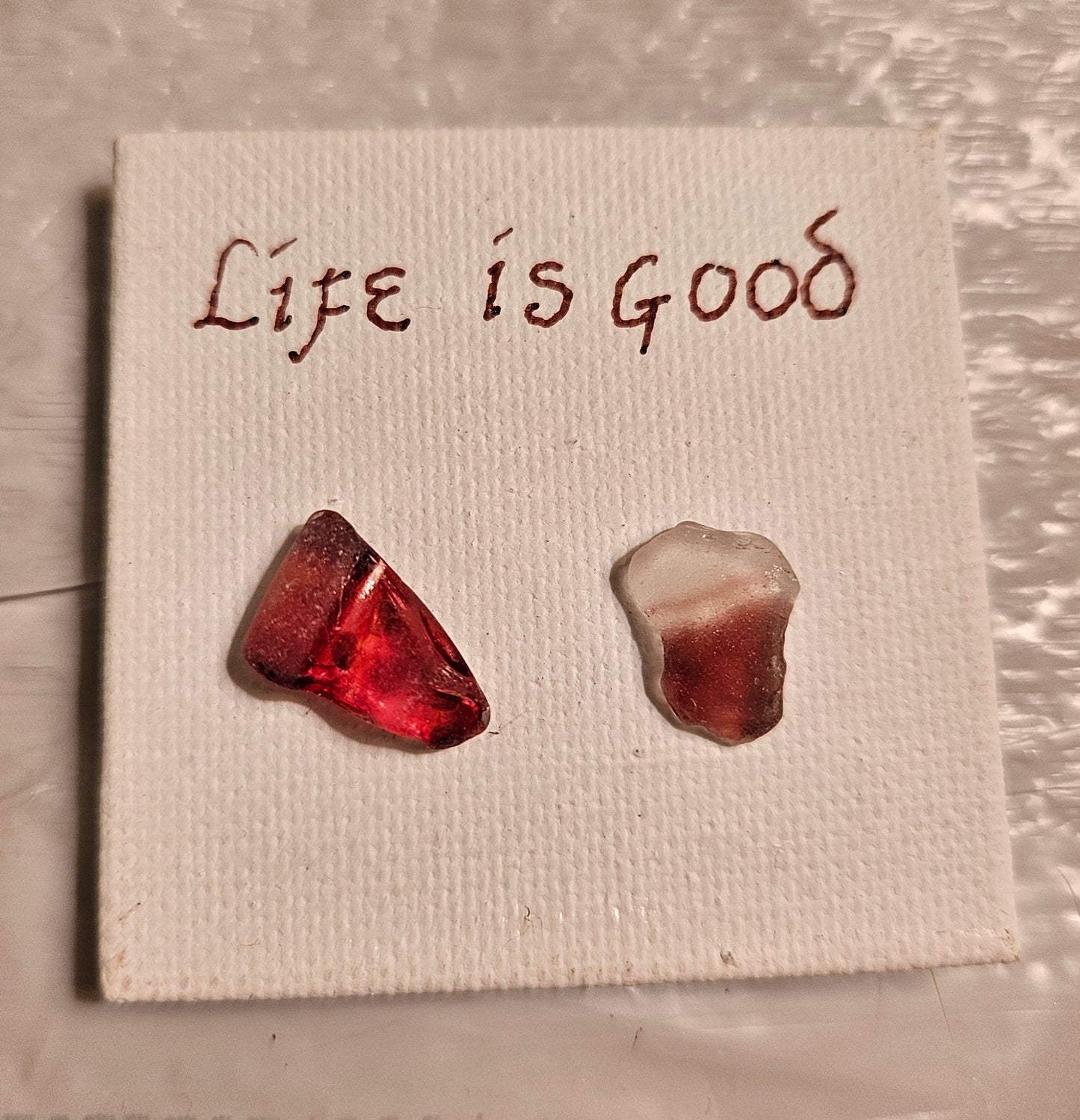 Life is Good: Sea Glass Magnet