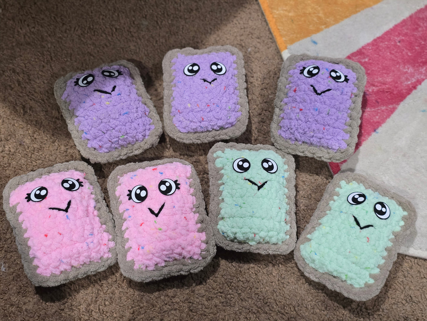 Pop Tart crochet toys
