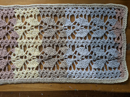 Crochet table runner