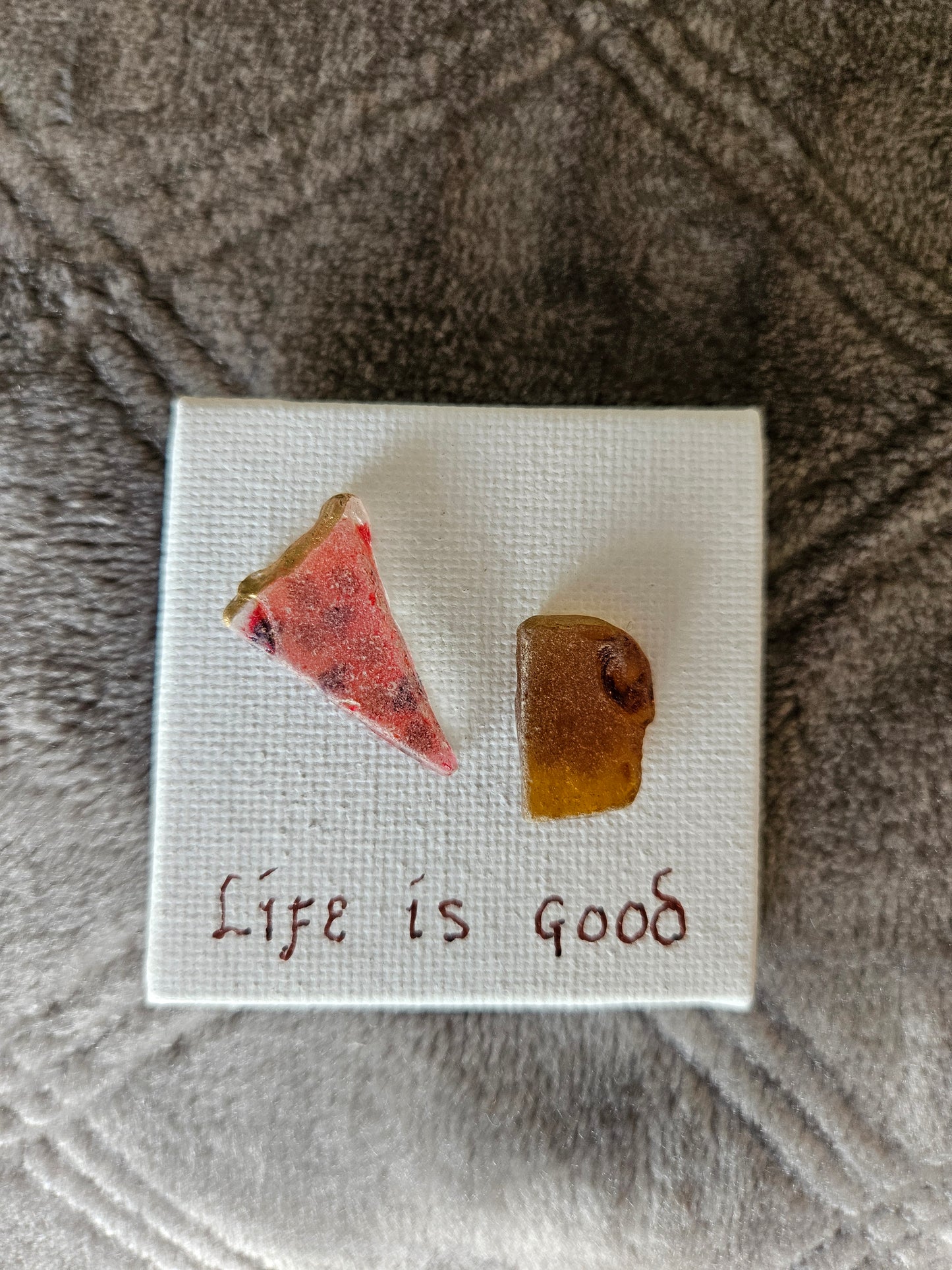 Sea Glass Pizza and Beer Magnet