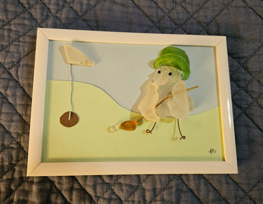 Sea Glass Golfer Bird