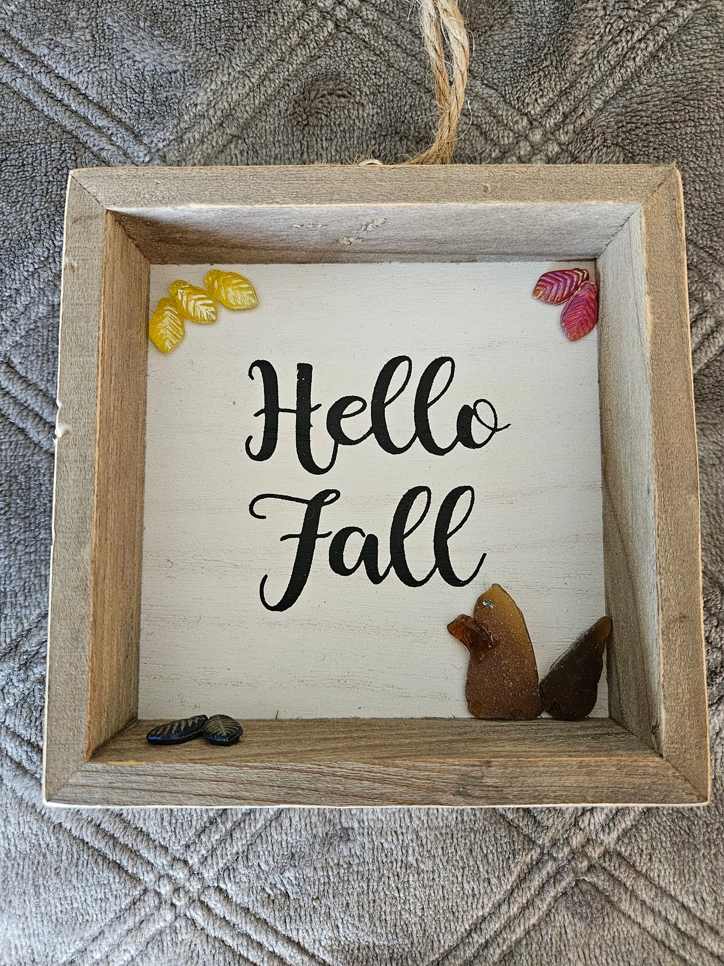 Hello Fall (Sea Glass Squirrel)