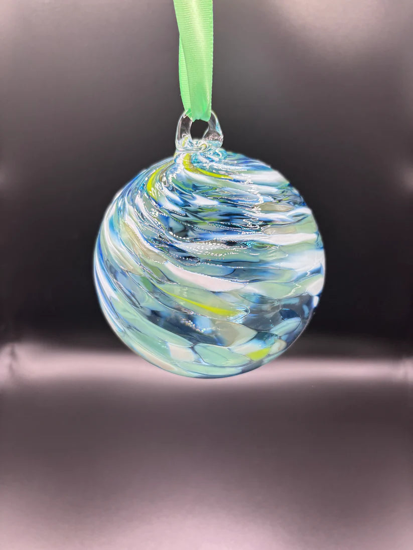 Hand blown glass ornaments and starfish