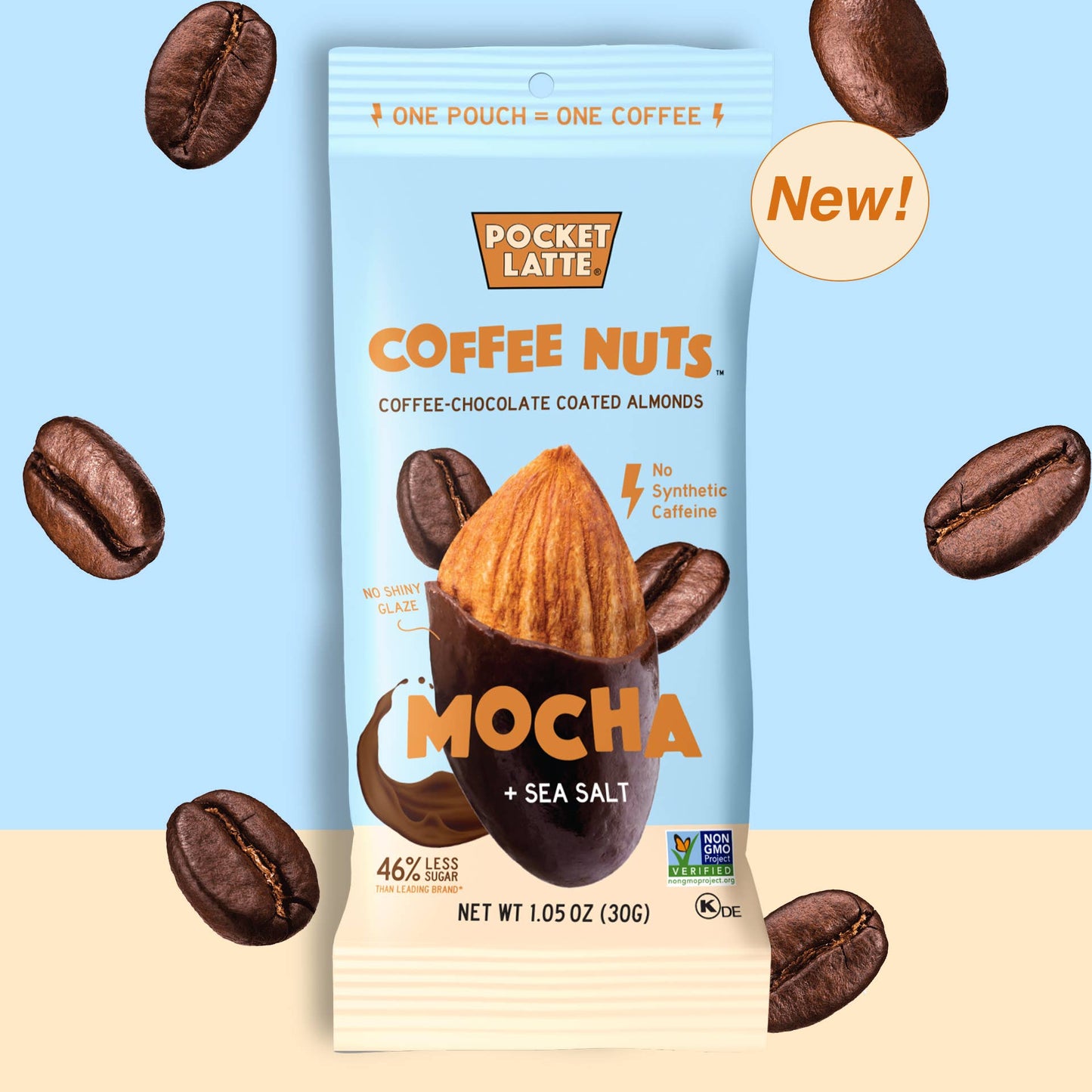 PC Mocha + Sea Salt Coffee Nuts, 1.05oz Pouches