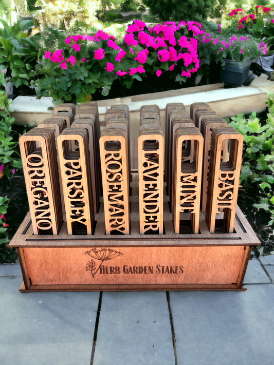 Herb Garden Markers - Includes Free Display Box