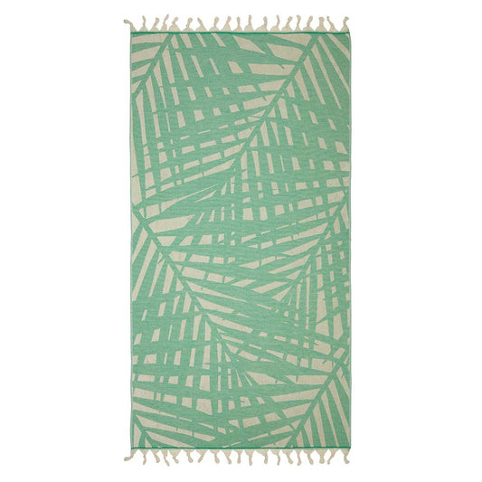 Palm Leaf Turkish Cotton Terry Beach Bath Towels 36x66 Pool